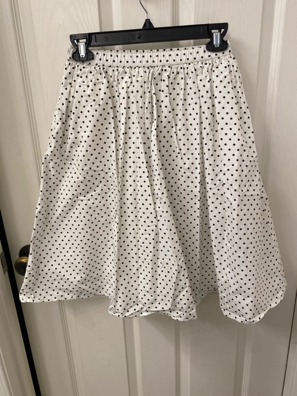 kate spade kids White Skirt with Black Polka Dots - Circle Skater